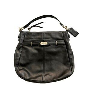 Coach Black Leather Shoulder Bag